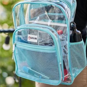 NWT SHYLERO Clear Backpack | 14 x 18 x 8 inch see through bookbag